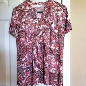 🌹Brandnew pink orange blouse in size M